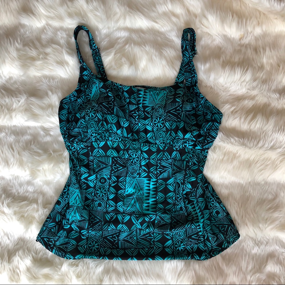 St. John’s Bay Blue Printed Tankini